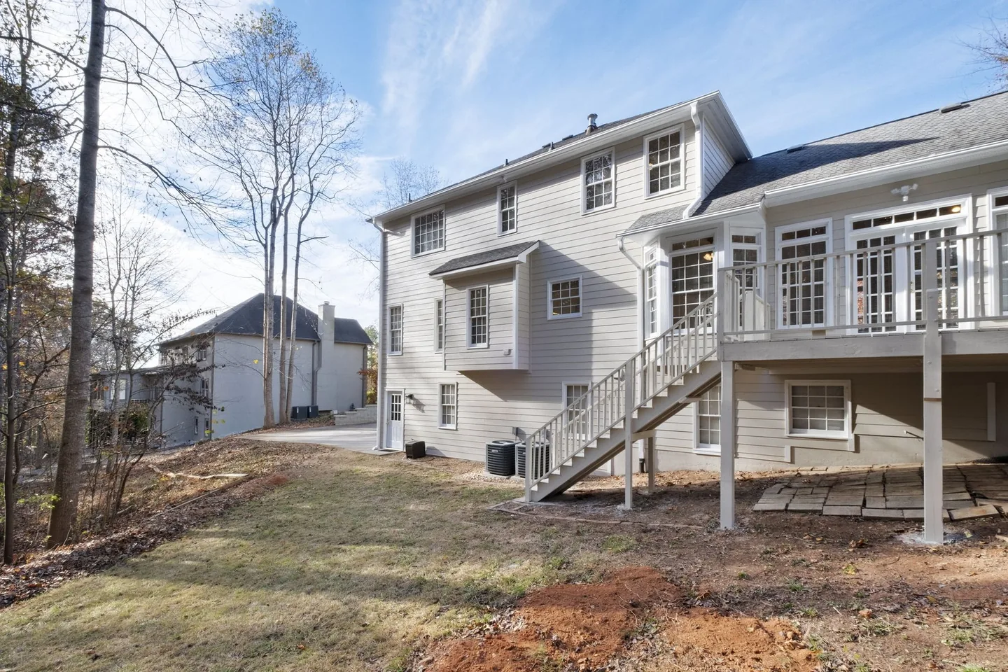Rear exterior of the home and elevated deck